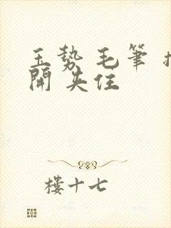 玉势 毛笔 撑开 夹住