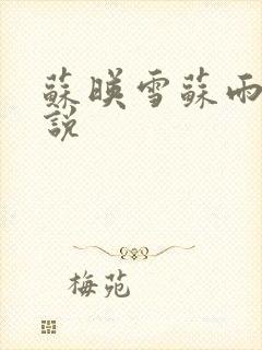 苏映雪苏雨柔小说