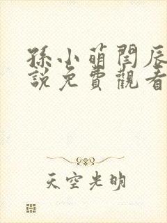 孙小萌闫辰的小说免费观看