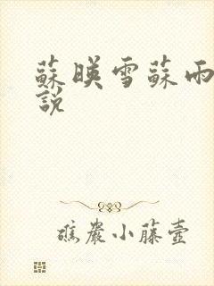 苏映雪苏雨柔小说