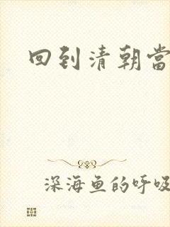 回到清朝当王爷