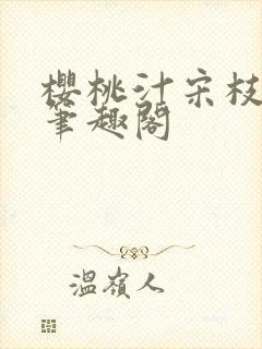 樱桃汁宋枝江野笔趣阁