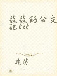 苏苏的公交车日记txt