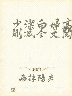 少洁白妇高义无删减全文阅读