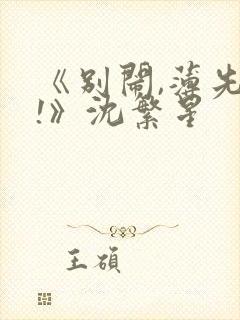 《别闹,薄先生!》沈繁星