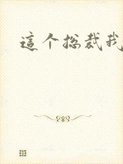 这个总裁我要了