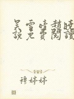 吴雪晴赵晓东小说免费阅读