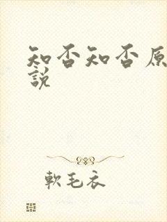 知否知否原著小说