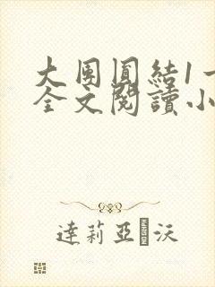 大团圆结1一6全文阅读小说于兜兜