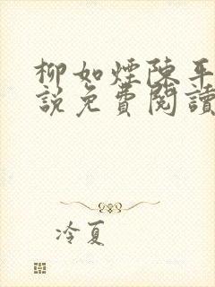 柳如烟陈平安小说免费阅读全文