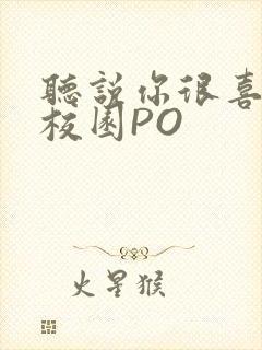 听说你很喜欢我校园PO