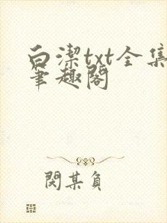白洁txt全集笔趣阁