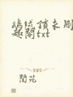 鹅绒锁未删除笔趣阁txt