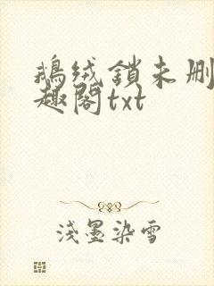 鹅绒锁未删除笔趣阁txt