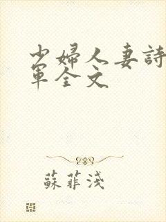 少妇人妻诗雨小军全文
