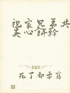 祝家兄弟共享后夹心饼干