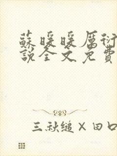 苏暖暖厉衍琛小说全文免费阅读