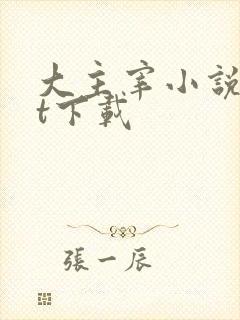 大主宰小说txt下载