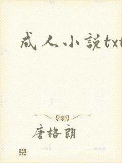 成人小说txt