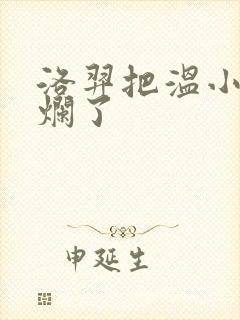 洛羿把温小辉做烂了