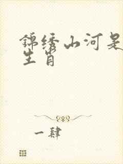 锦绣山河是什么生肖