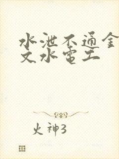 水泄不通金银原文水电工