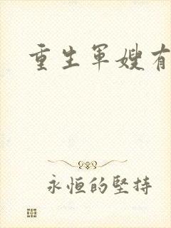 重生军嫂有空间