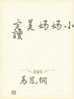 完美妈妈小说阅读