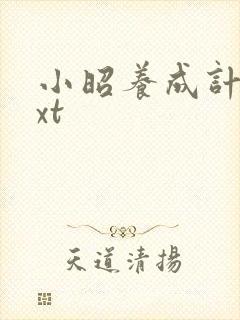 小昭养成计划txt