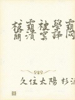 校霸被学霸玩到崩溃云译网