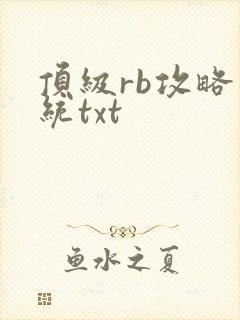 顶级rb攻略系统txt