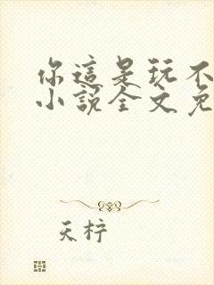 你这是玩不起呀小说全文免费阅读