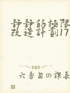 静静的极限自我改造计划17