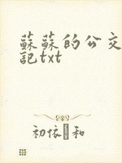 苏苏的公交车日记txt