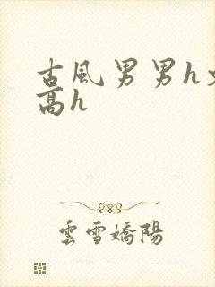 古风男男h文肉高h