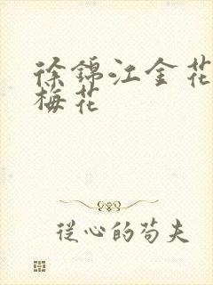 徐锦江金花瓶楷梅花