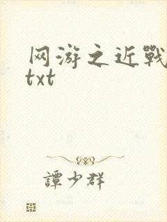 网游之近战法师txt