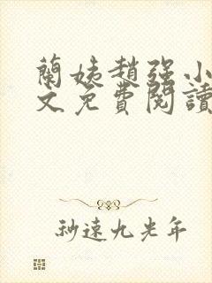 兰姨赵强小说全文免费阅读