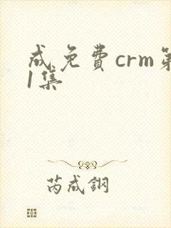成免费crm第1集