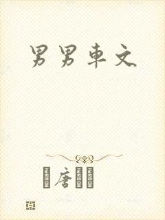 男男车文