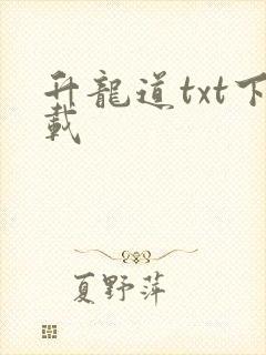 升龙道txt下载