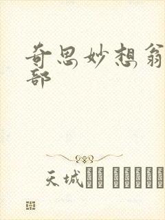 奇思妙想翁十三部