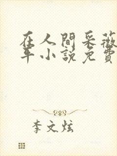 在人间采薇陆三平小说免费阅读封面