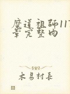 魔道祖师117章完整肉