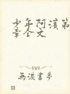 少年阿滨第13章全文