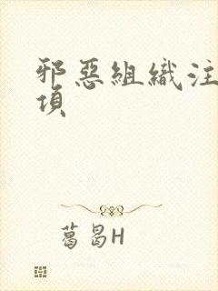 邪恶组织注意事项