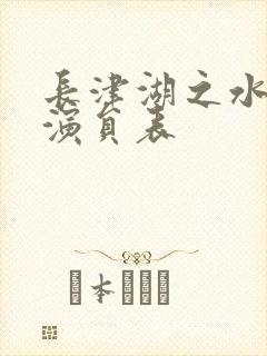 长津湖之水门桥演员表