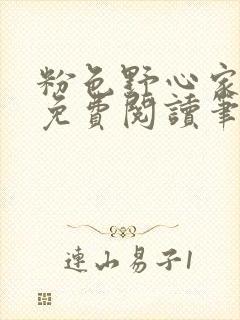 粉色野心家全文免费阅读笔趣阁