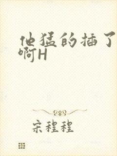 他猛的插了进去啊H