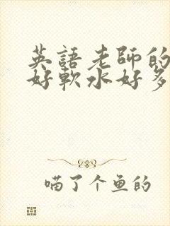 英语老师的兔子好软水好多